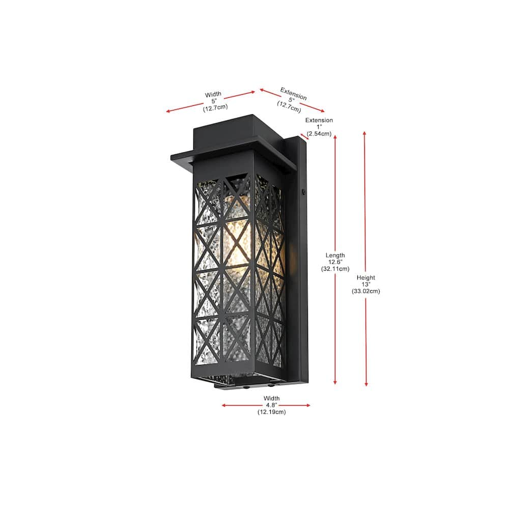 Elegant Lighting - Wildey 7 inch Outdoor Pendant - Black price history on PriceWatchPro