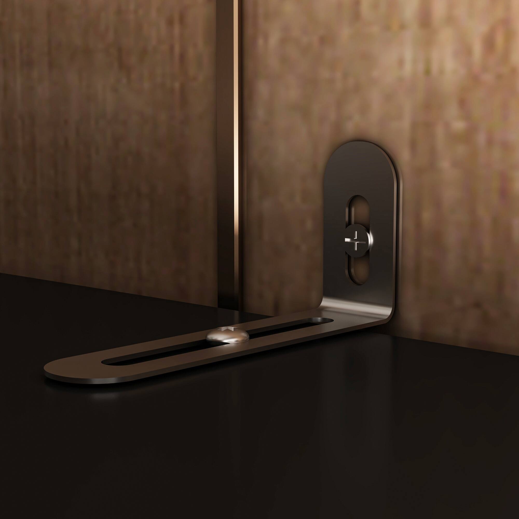 Alt View 7. FUFU & GAGA - FUFU&GAGA Anti - Tip Display Cabinet: Glass - Door, Multi - Layer Storage - Black.