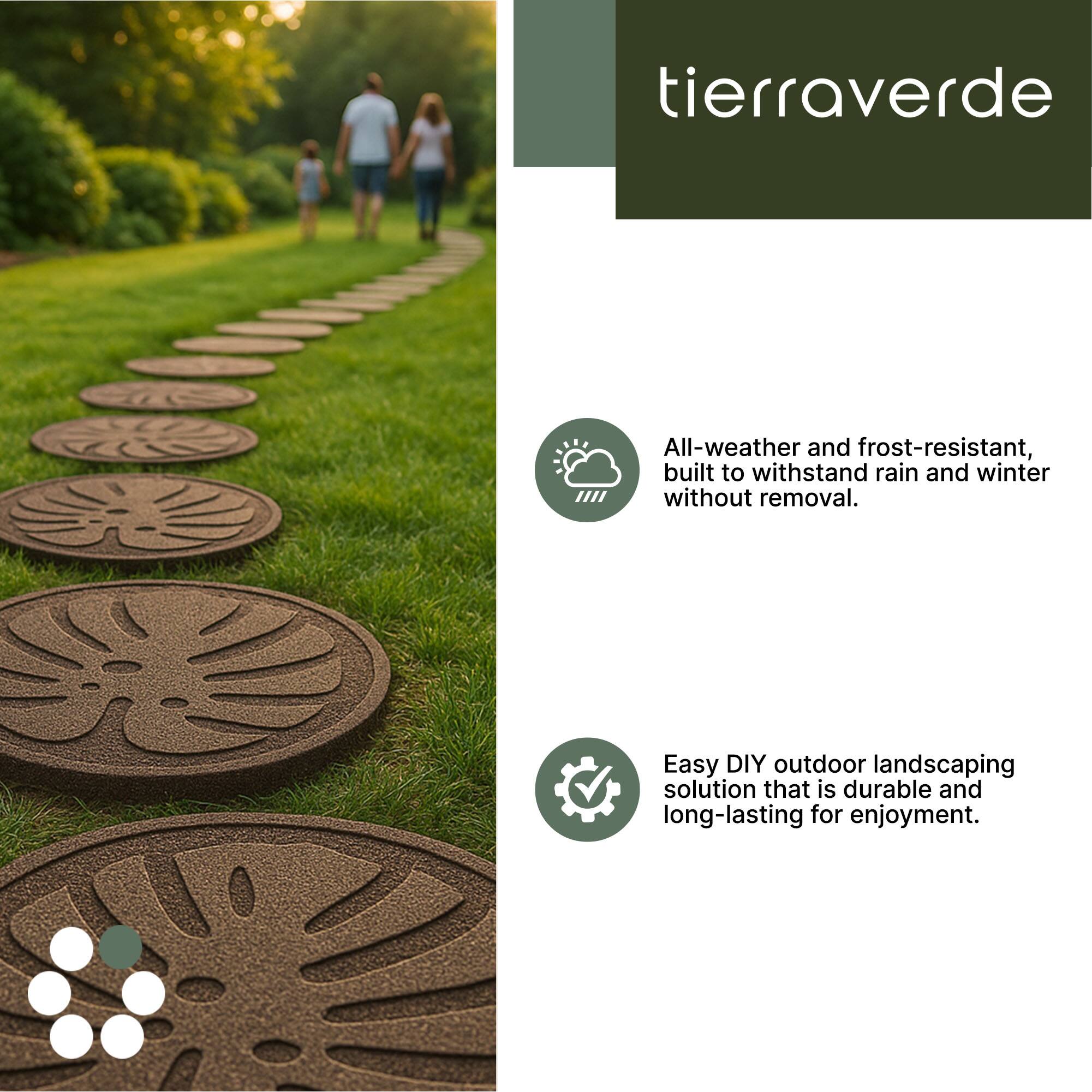 tierraverde All-weather and frost-resistant, built to withstand rain and winter without removal. Easy DIY outdoor landscaping solution that is durable and long-lasting for enjoyment.