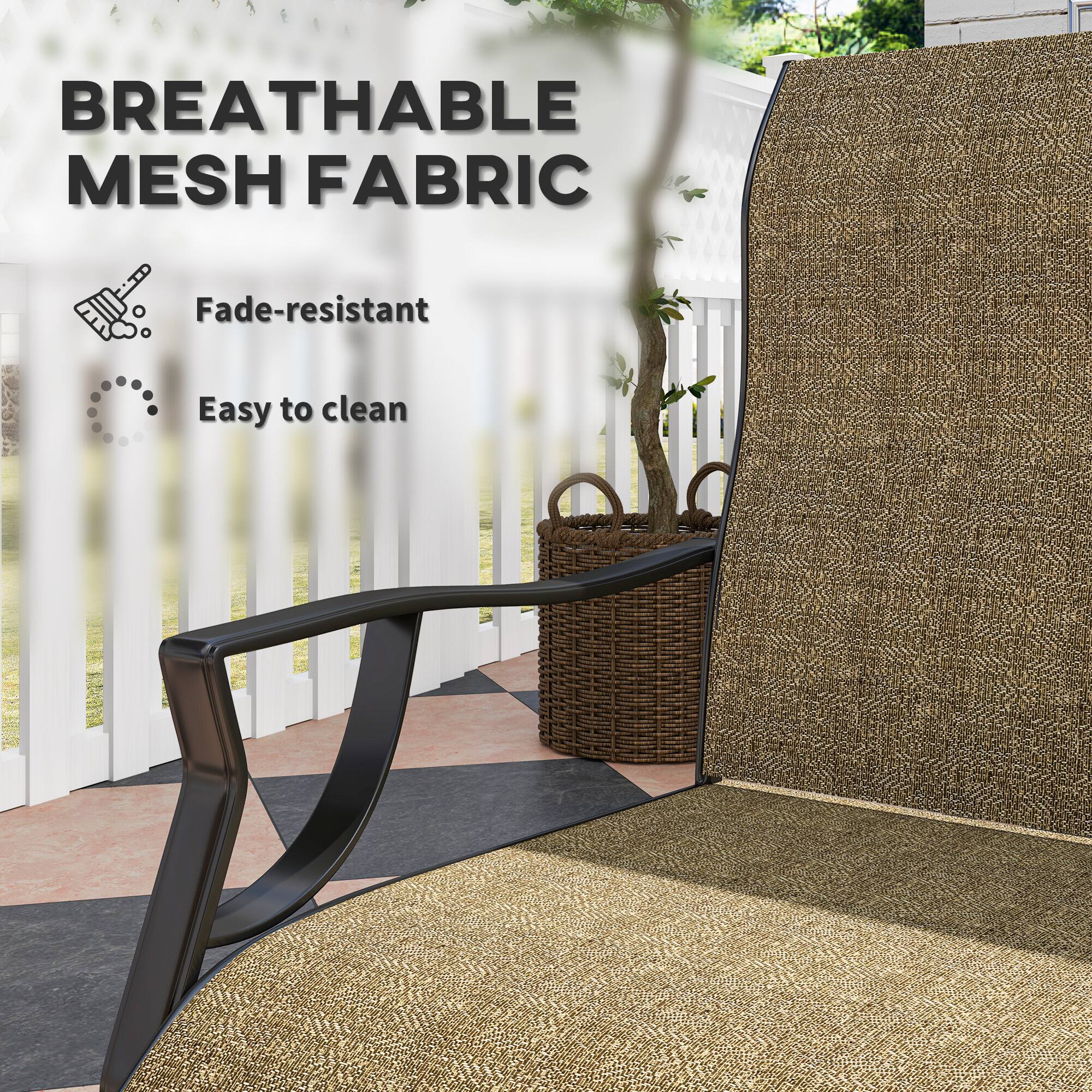 BREATHABLE MESH FABRIC

- Fade-resistant
- Easy to clean