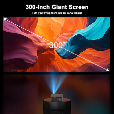 Mini 4K Projector 250 Dolby 30000LMS 1080P 5G WiFi Bluetooth Video Home Theater Mini 4K Projector 250 Dolby 30000LMS 1080P 5G WiFi Bluetooth Video Home Theater