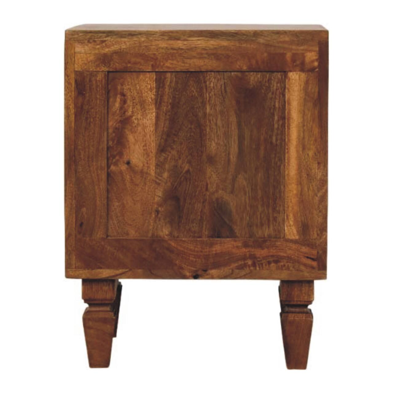 Back. Artisan Furniture - Artisan Furniture Solid Wood Louvre Bedside Unit - Brown.