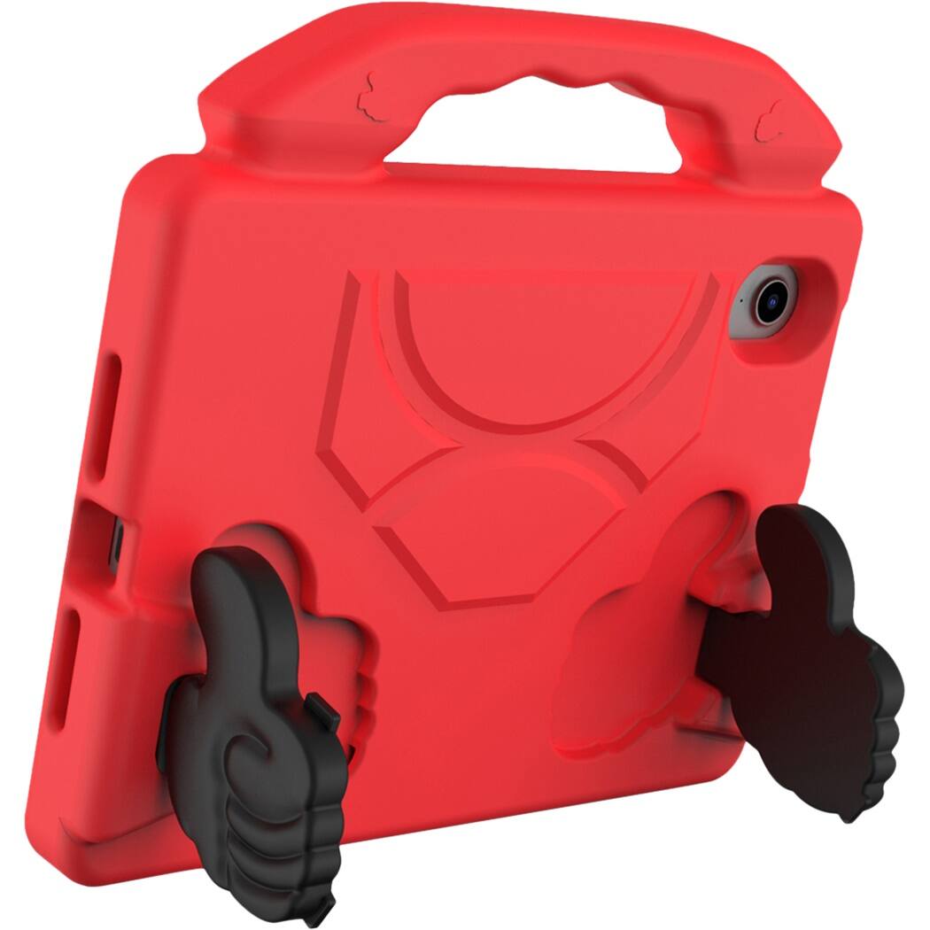 Angle. SaharaCase - YES! Series KidProof Case for Apple iPad mini (A17 Pro) and Apple iPad mini (6th Generation 2021) - Red.