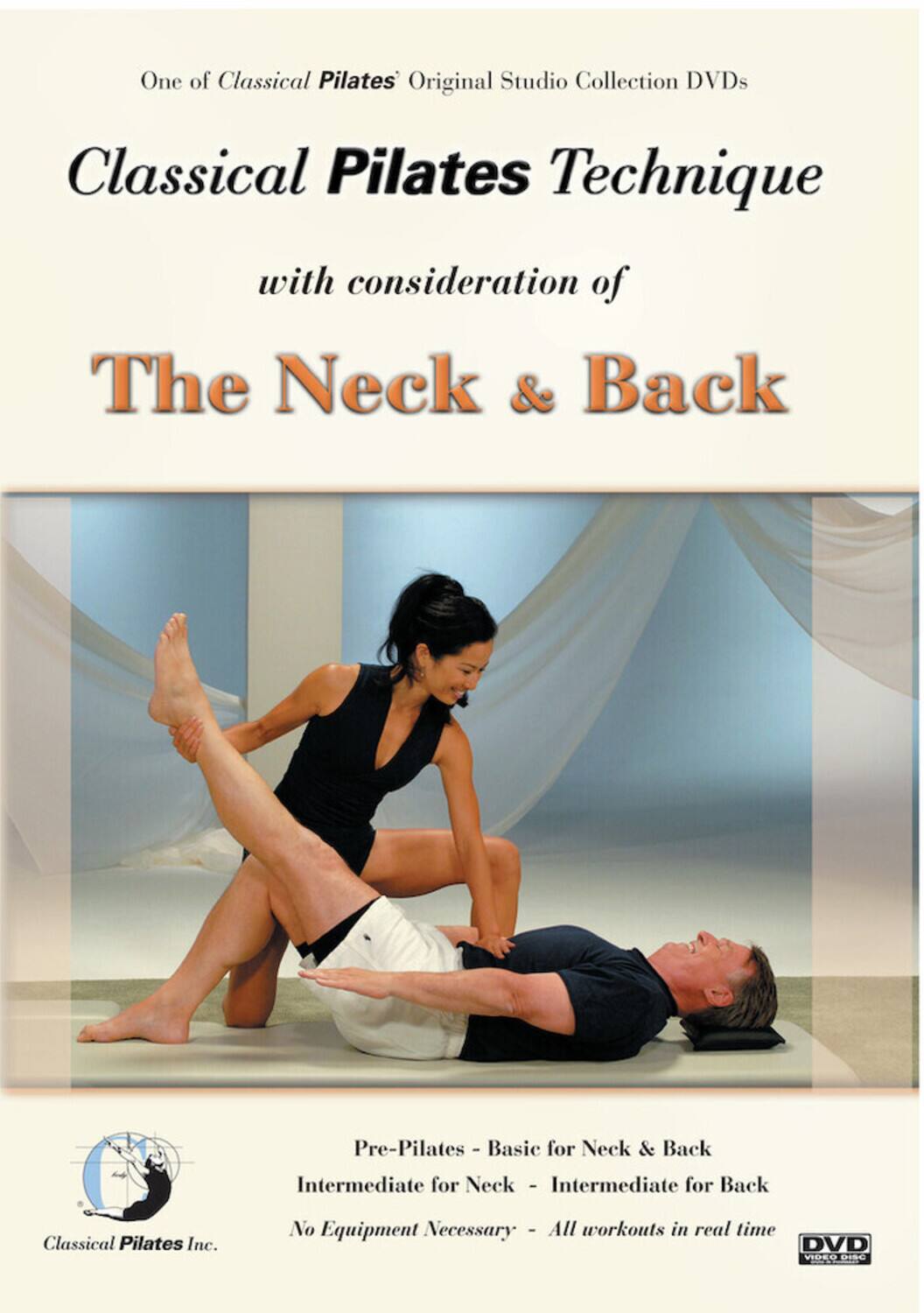 Front. Classical Pilates Technique: Neck & Back   - DVD.