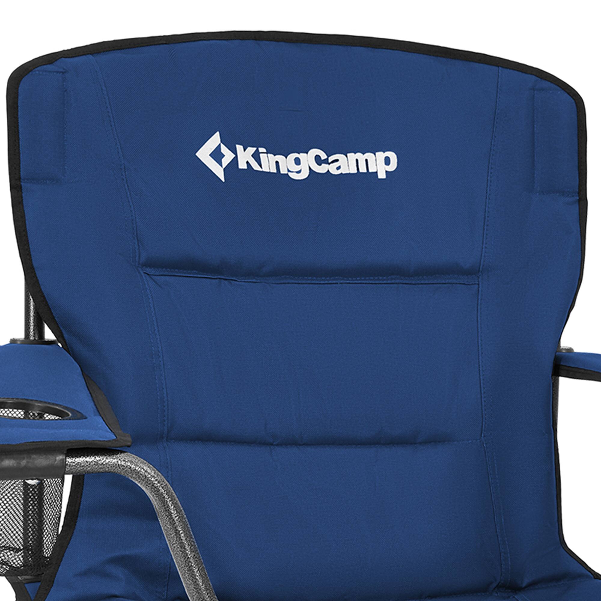 Alt View 8. KingCamp - KingCamp Padded Folding Chair with Cupholder, Cooler, and Pocket, Blue (2 Pack) - Blue.