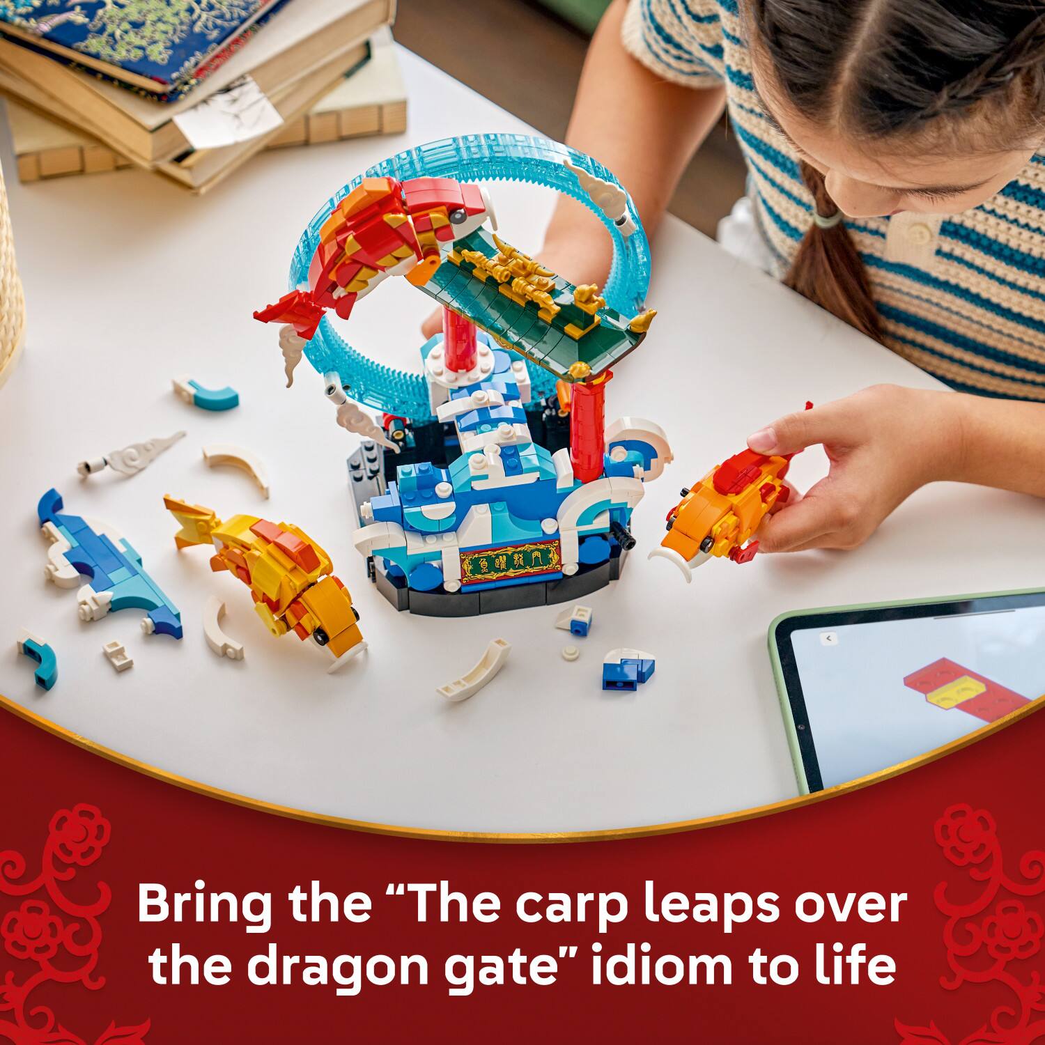 Bring the "The carp leaps over the dragon gate" idiom to life