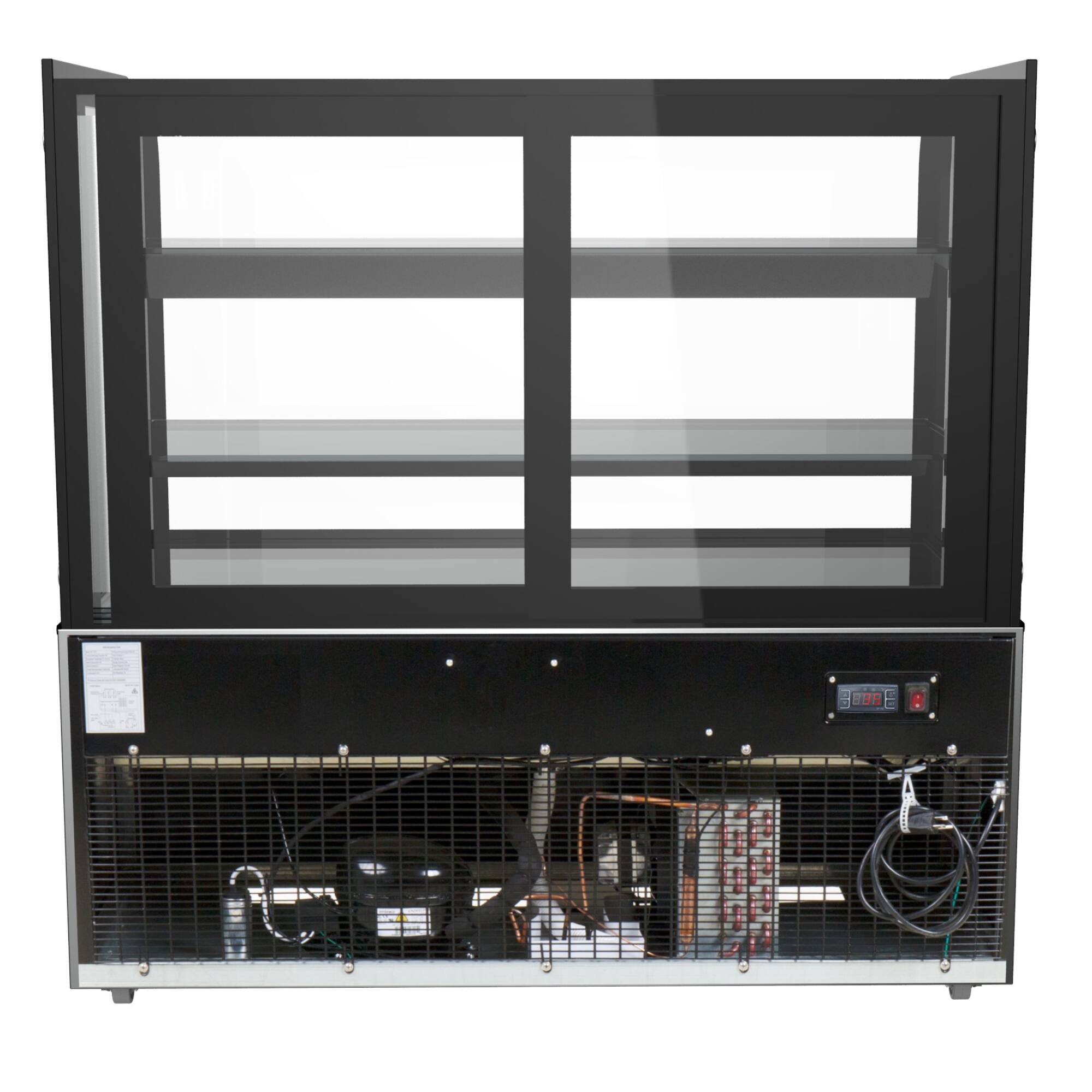 Alt View 1. Koolmore - 48 in. Refrigerated Bakery Display Case, Stainless Steel Frame, Curved Glass Front, 13 cu. ft. CDHF-14C. - Stainless-Steel.