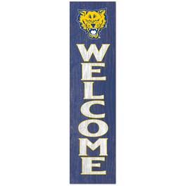 Jardine - Fort Valley State Wildcats 12'' x 48'' Welcome Outdoor Leaner - Royal