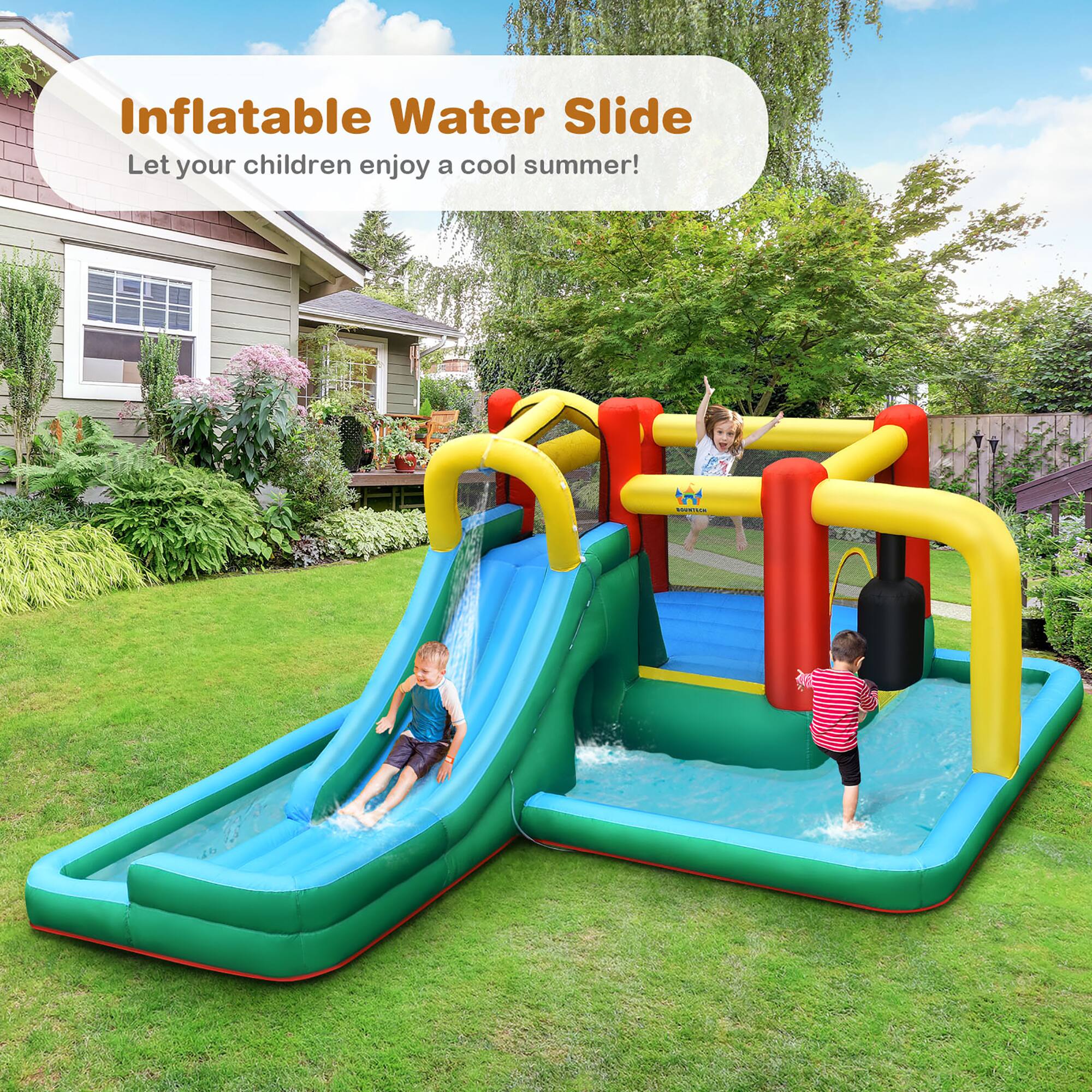Inflatable Water Slide  
Let your children enjoy a cool summer!