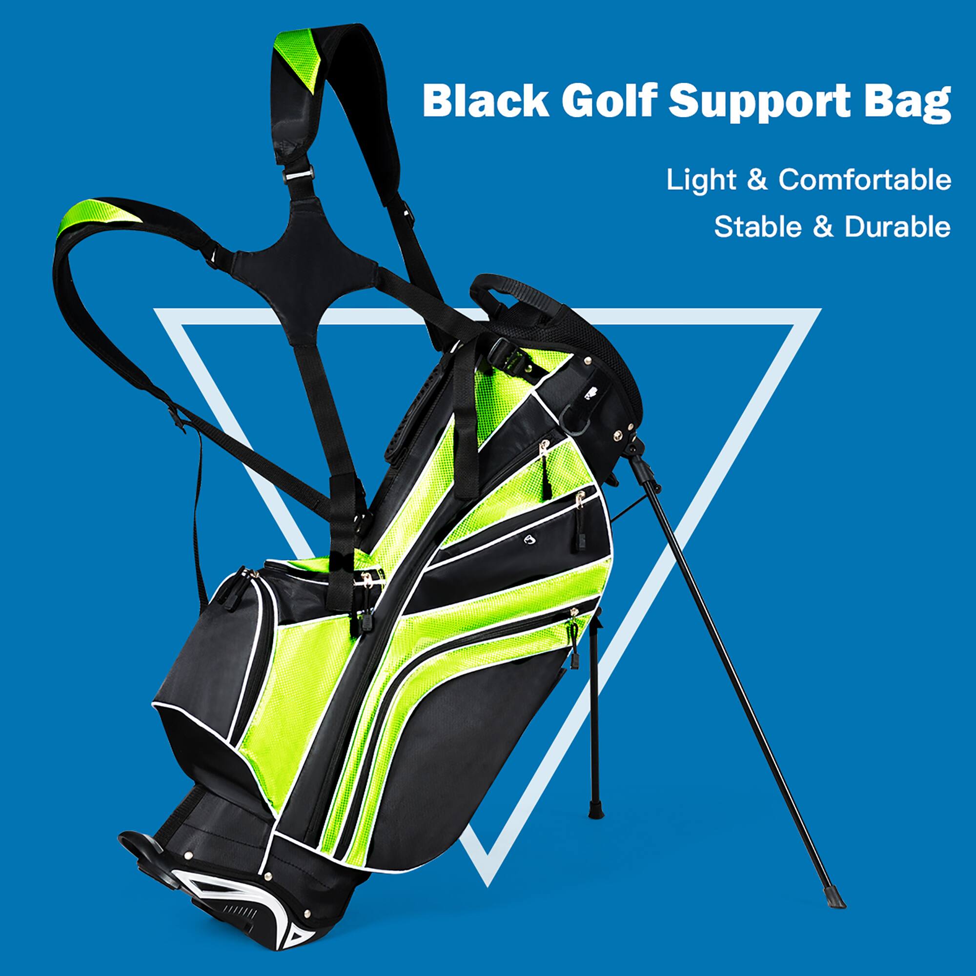 Black Golf Support Bag  
Light & Comfortable  
Stable & Durable