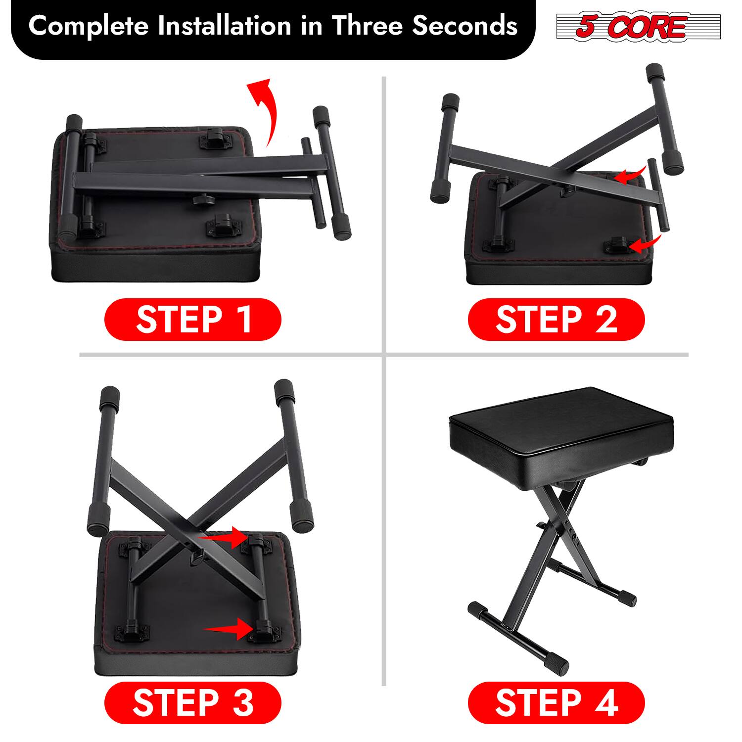 Complete Installation in Three Seconds

5 CORE

STEP 1

STEP 2

STEP 3

STEP 4