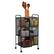 Alt View 11. Mind Reader - Cart with Drawers, Laundry Organizer, Utility Cart, Bathroom, Kitchen, Metal Mesh, 16"L x 11"W x 29"H - Black.