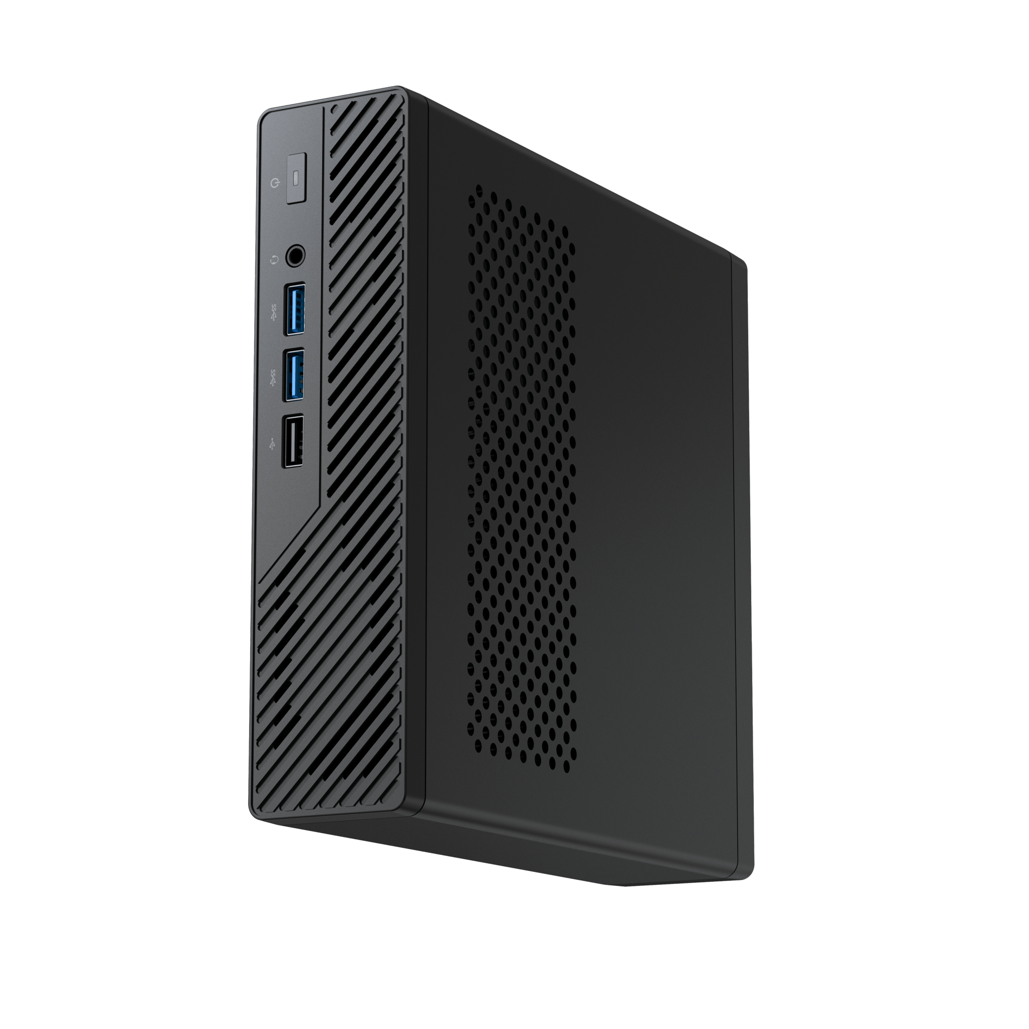Alt View 1. Minisforum - MS-A2 Workstation Mini PC - AMD Ryzen 9 8945HX -32 GB RAM +1 TB SSD - Black - black.