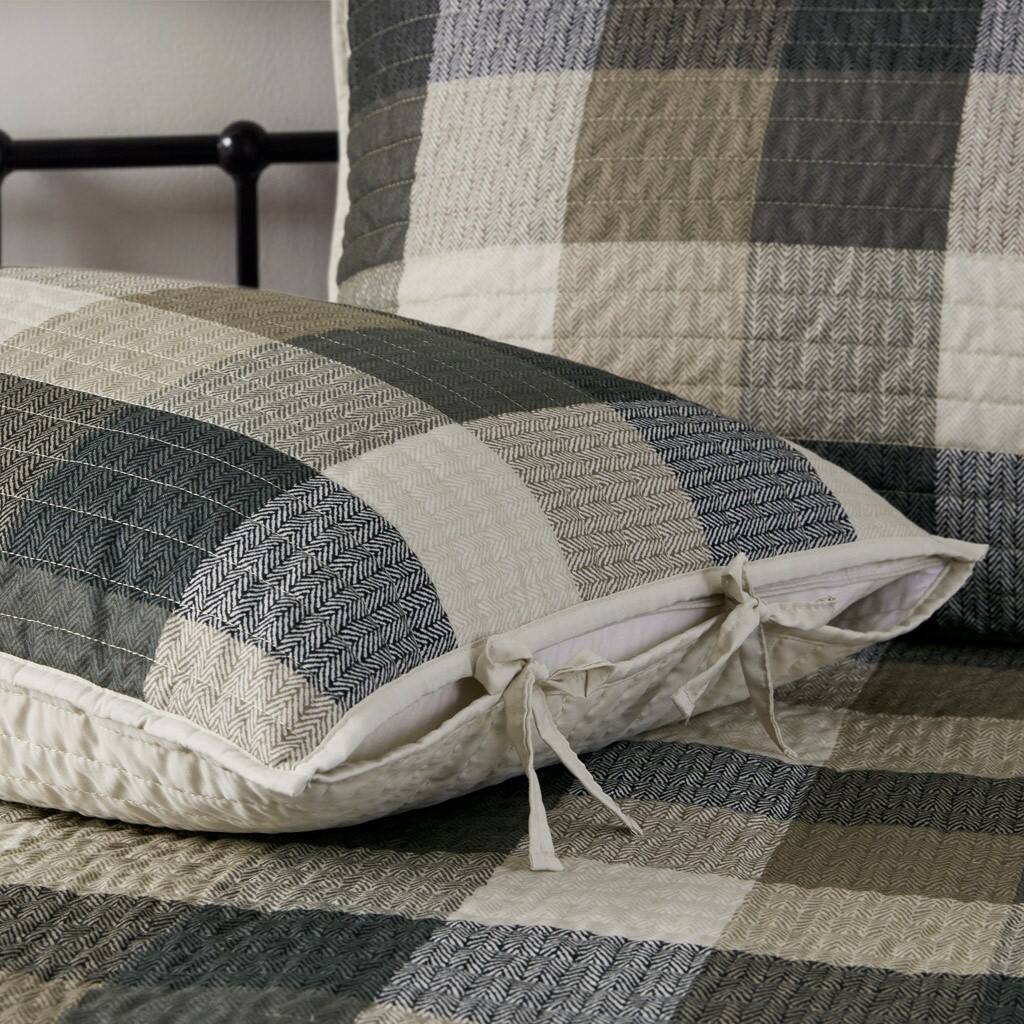 Alt View 4. Gracie Mills - Gracie Mills Donner 6 Piece Reversible Plaid Daybed Cover Set - Neutral.