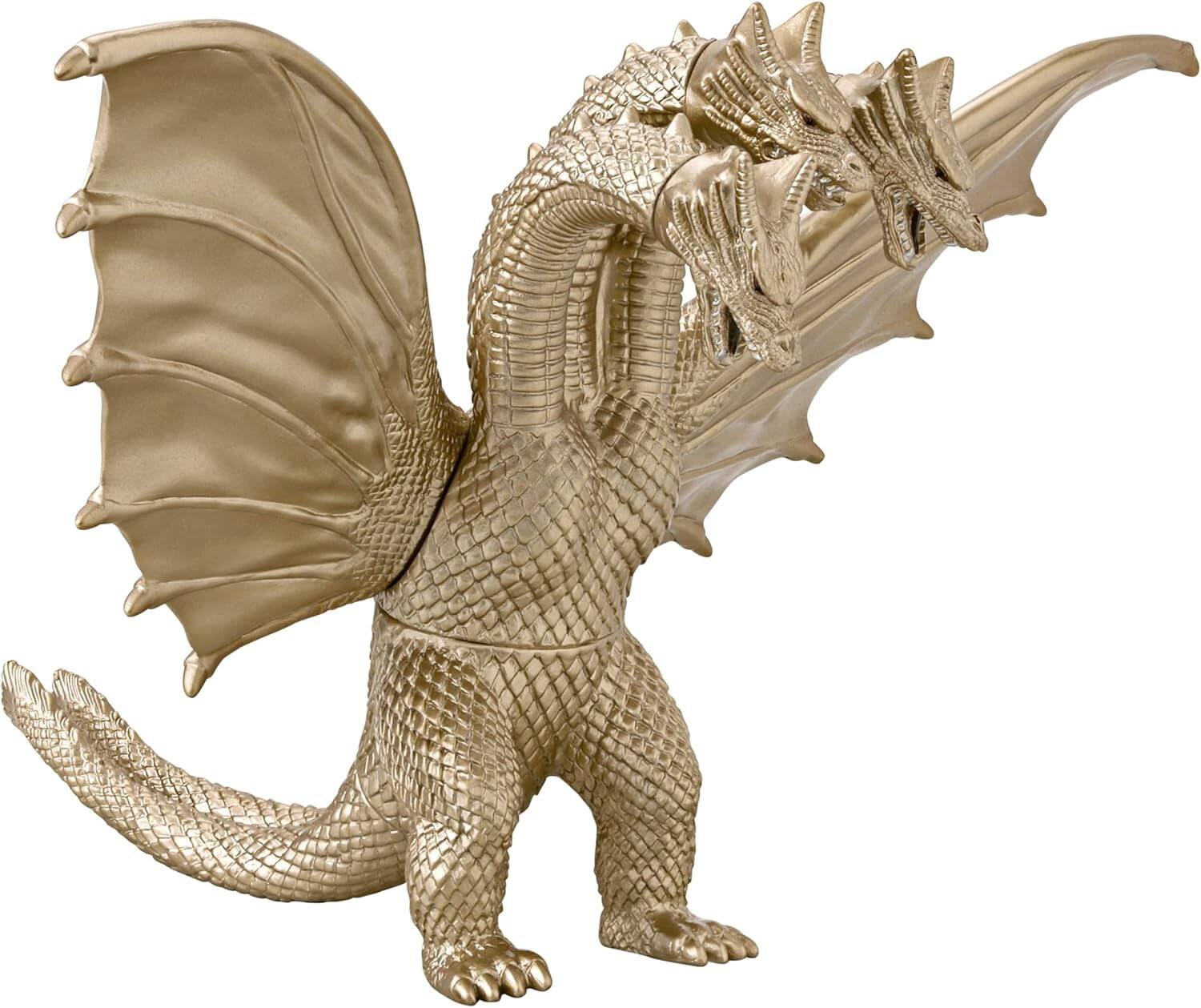 Angle. Bandai - Bandai - Godzilla Monster Series - King Ghidorah (1991) Figure   - COLLECTIBLES - Multicolor.