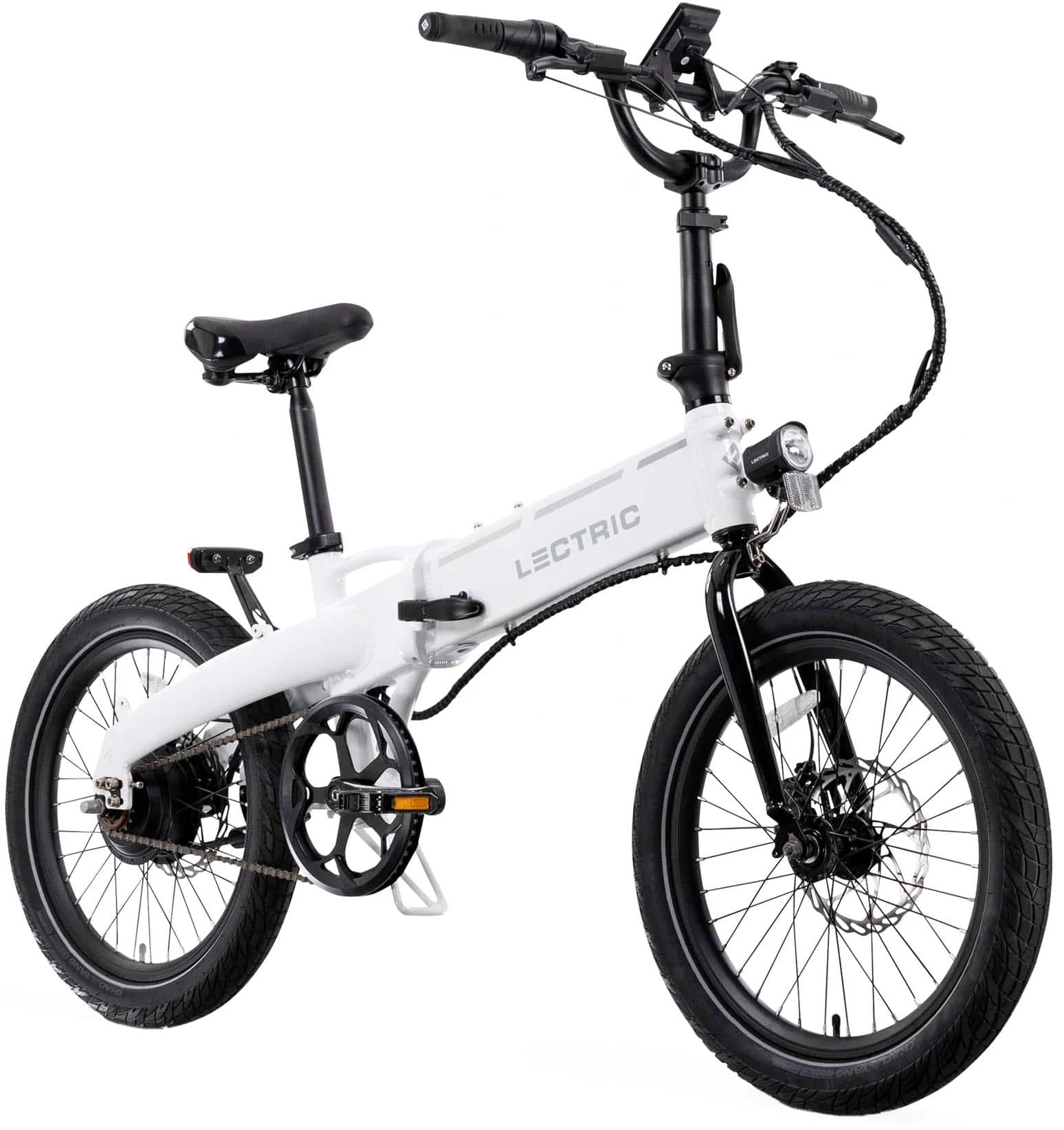 Front. Lectric eBikes - XP Lite2 Foldable Long-Range eBike: 80 miles Max Operating Range & 20 mph Max Speed - Arctic White.