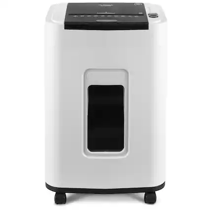 Front. Aurora - Aurora High Security 150-Sheet Auto Feed Micro-Cut Paper & Credit Card Shredder / 6.3 Gallon Basket / 60 Minutes Runtime - White/Black.