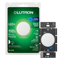 Lutron - Dalia Single Pole 3 Way Dimmer Switch 1 pk - White