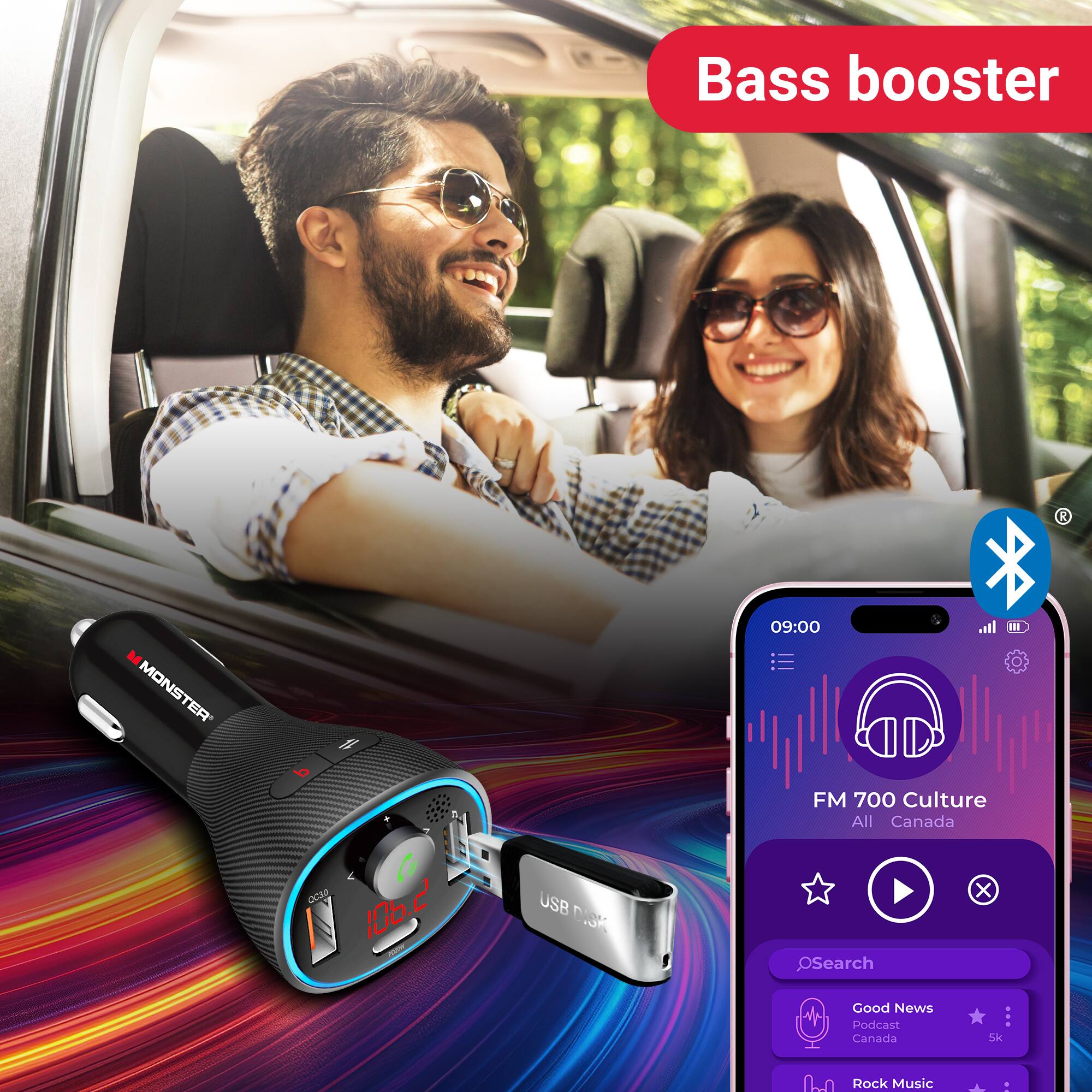 Bass booster  
R MONSTER  
09:00  
1E C C3e  
106.2  
USB n.ar FM  
700 Culture  
All Canada  
X  
Search  
Good News Podcast Canada  
5k  
Rock Music