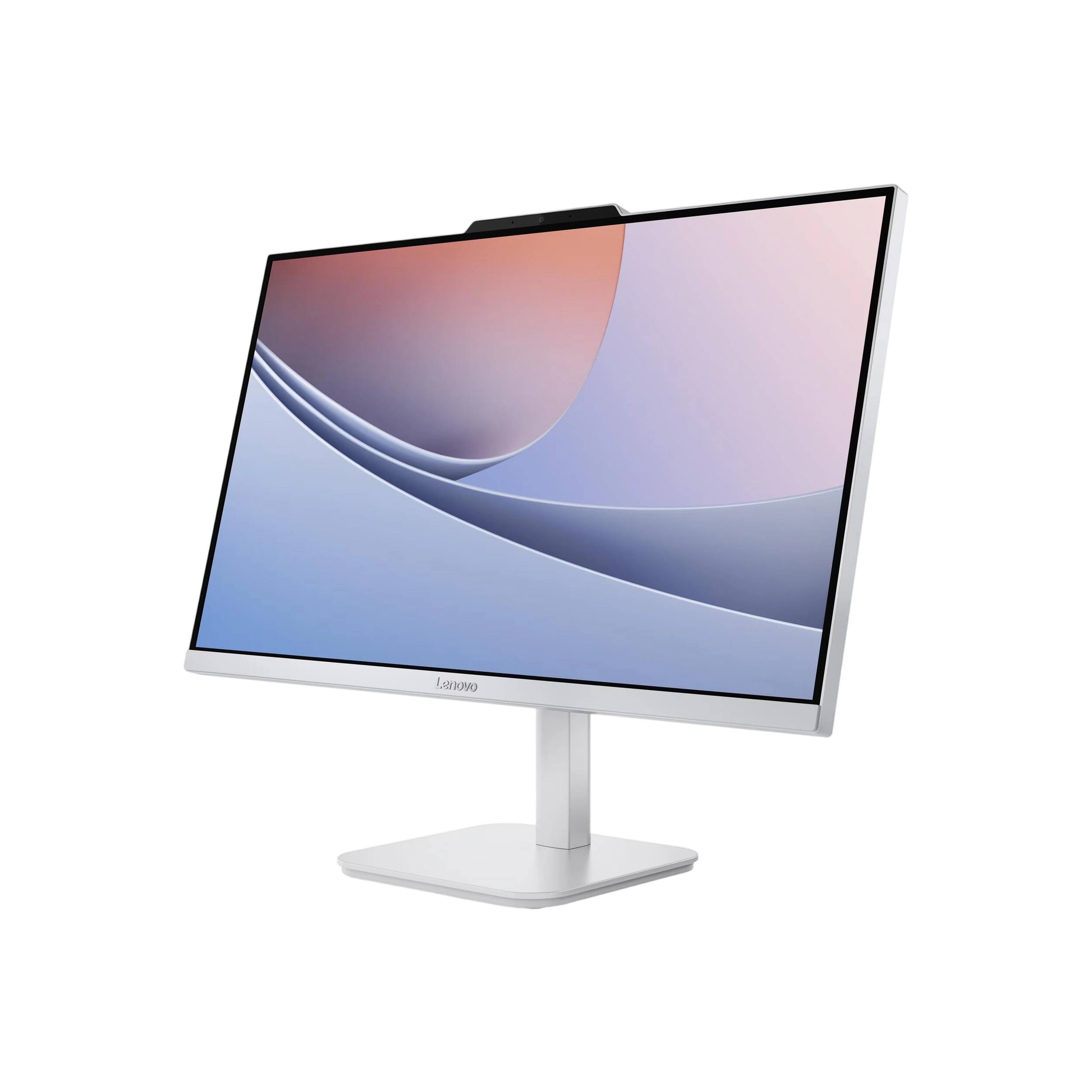 Alt View 1. Lenovo - A100 23.8" Full HD All-In-One - Intel Processor N100 - 16GB Memory - 512GB SSD - Cloud Grey.