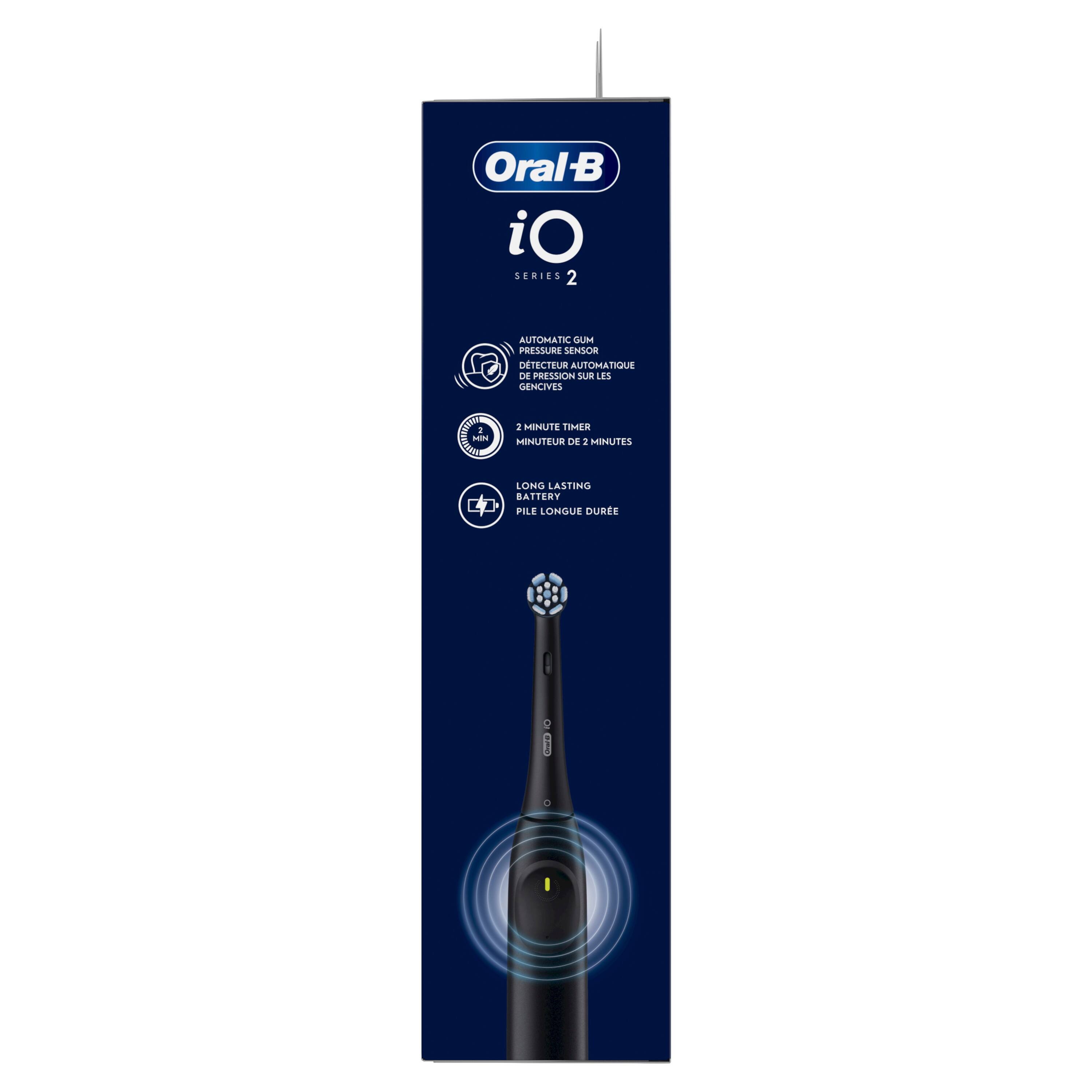 Oral-B B iO SERIES 2 AUTOMATIC MUO PRESSURE SENSOR DETECTSUR AUTOMATIQUE DE PRESSION SUR LES GENCIVES. IORAE - - MINUTE TIMER MINUTEUR DE 1 MINUTES LONG LASTING BATTERY PILE LONGUE DURES 2.