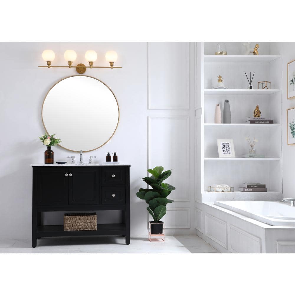Living District - Collier 4 light Wall sconce - Brass And Frosted White Glass price history on PriceWatchPro