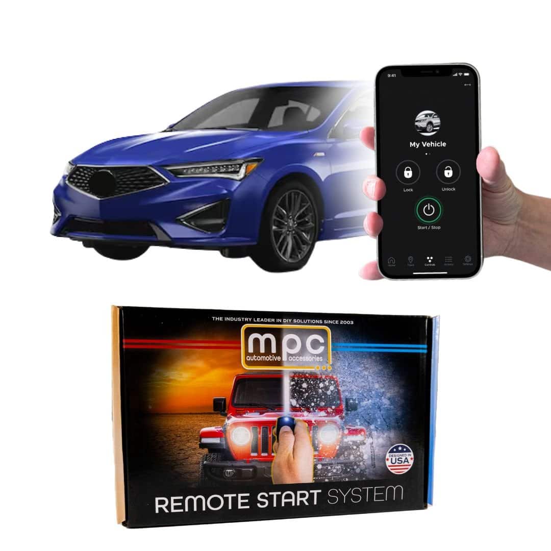 MPC - Remote Start Kit for Acura ILX 2016-2022 Push-to-Start with Smartphone Control - Black