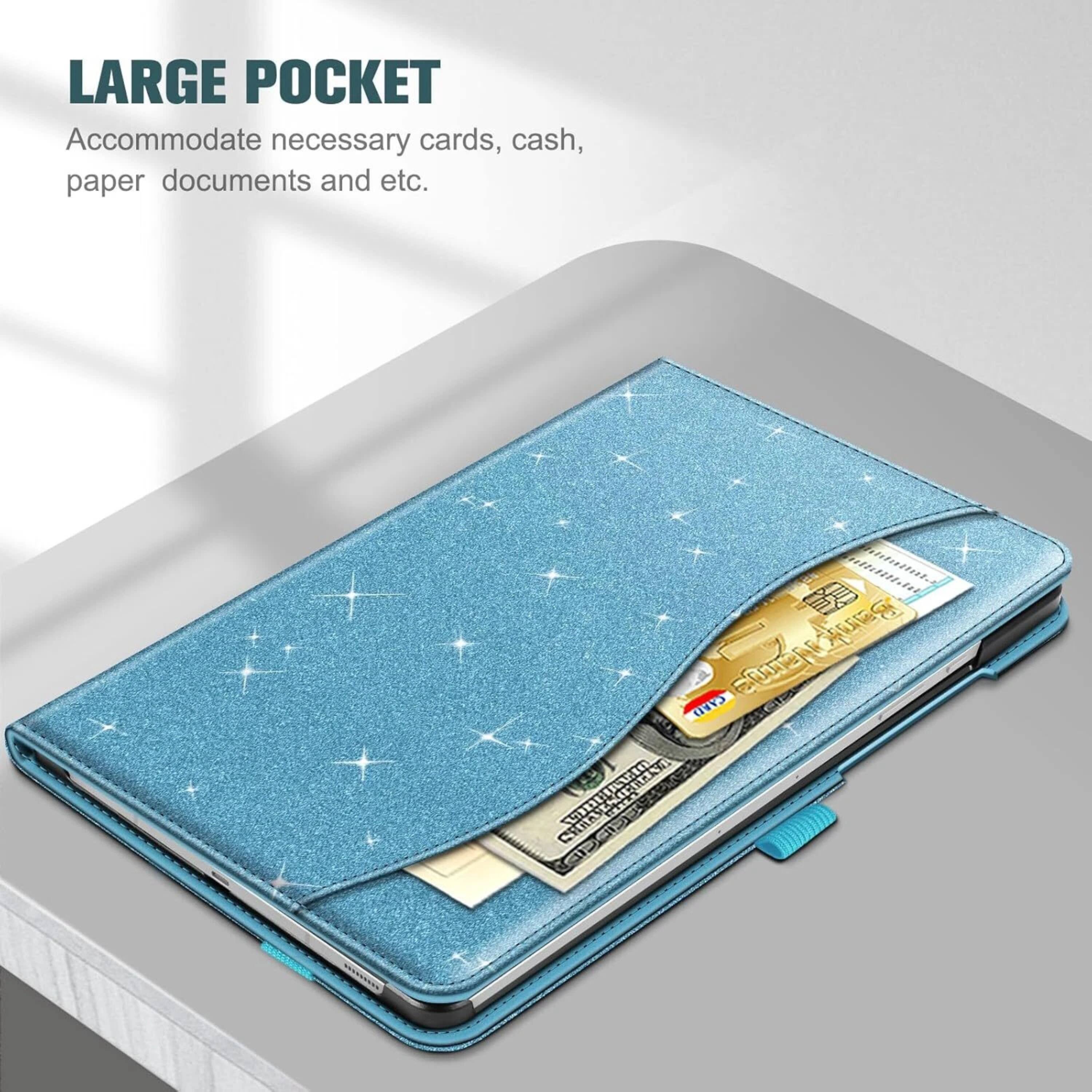 LARGE POCKET  
Accommodate necessary cards, cash, paper documents and etc.