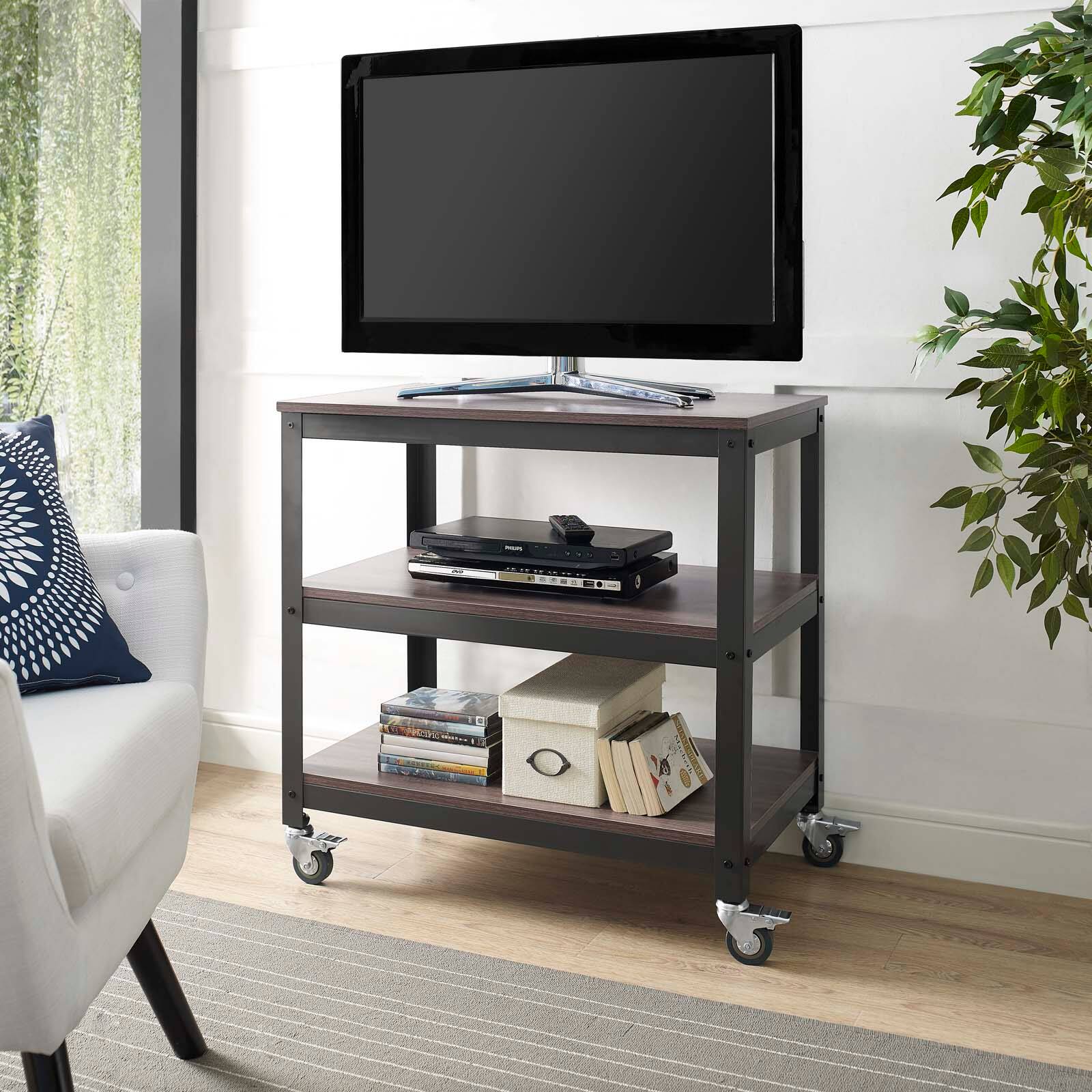 Left. Modway - Vivify Tiered Serving Stand by Modway - Gray Walnut.