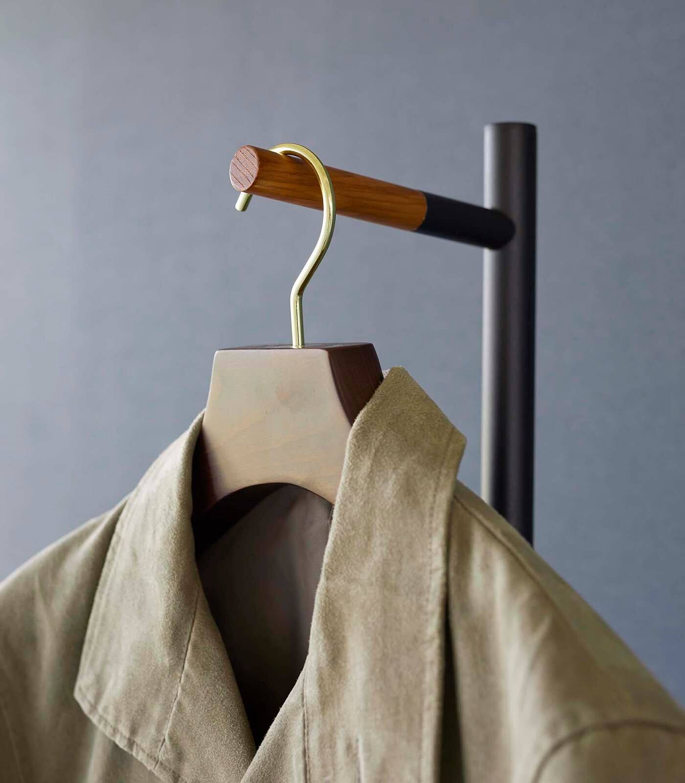 Alt View 7. Yamazaki Home - Coat Rack (63.98" H)  - Steel + Wood - White.