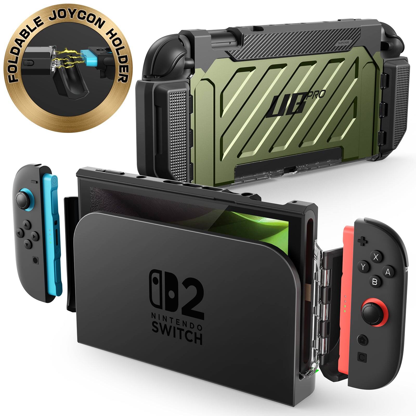 JOYCON FOLDABLE HOLDER PRO LIE 02 NINTENDO SWITCH + X Y B A