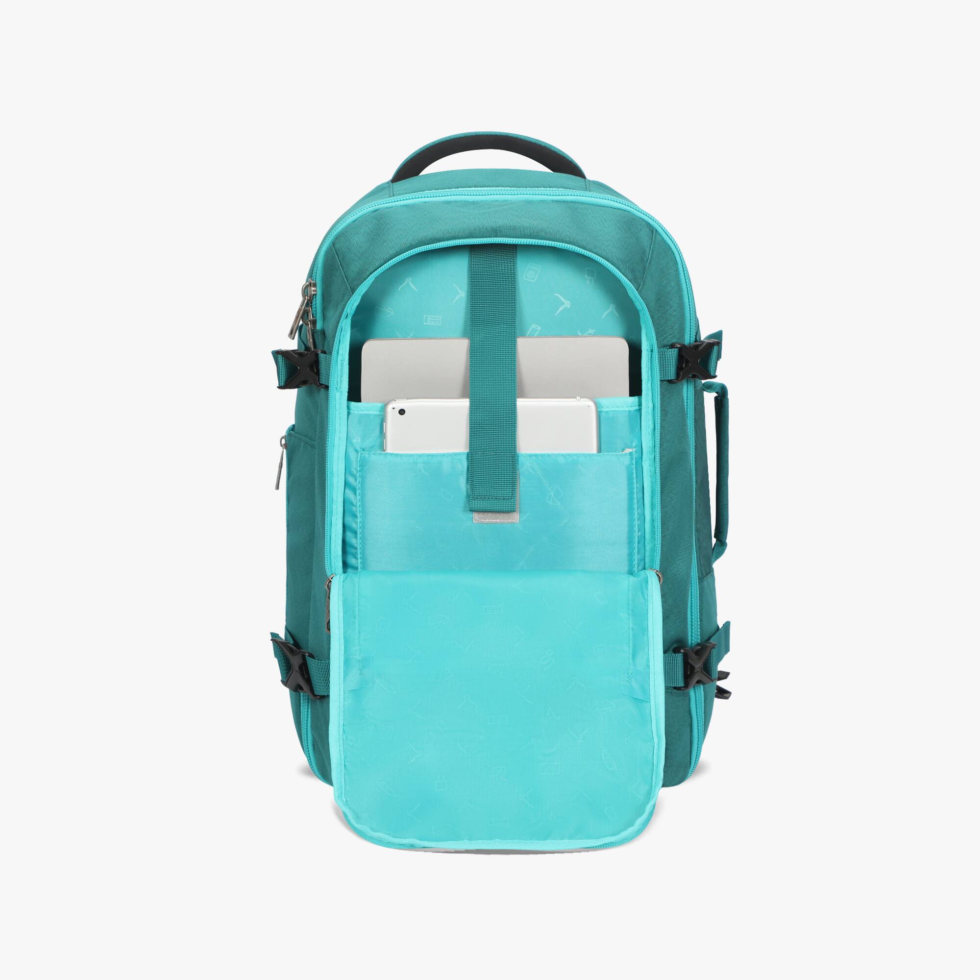 Hynes Eagle Carry On Travel Backpack (40L) Teal - Best Buy