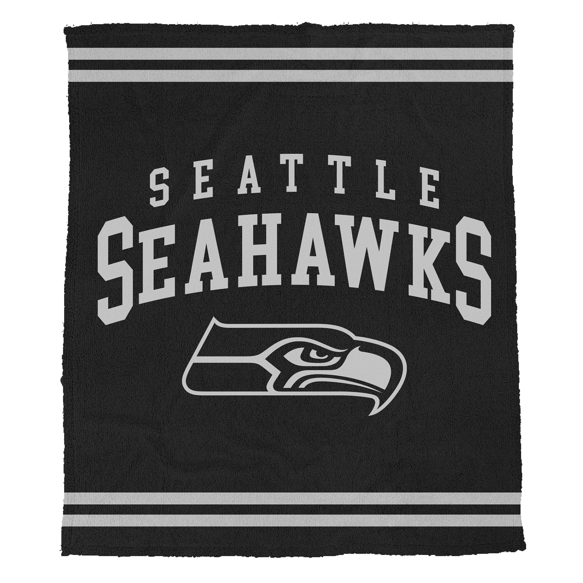 Pegasus - Seattle Seahawks 50" x 60" Midnight Logo Cozy Knit Blanket - Multicolor