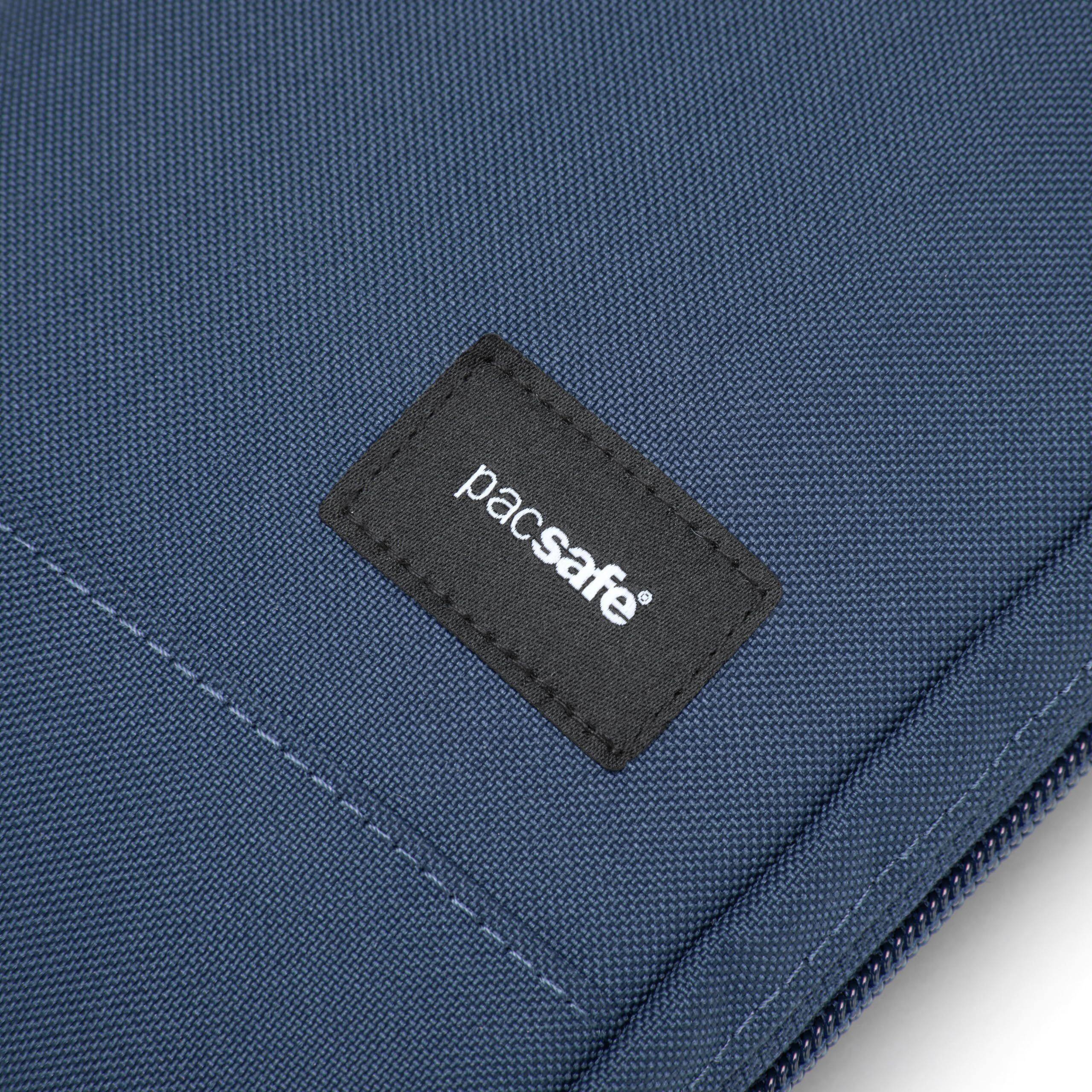 Alt View 1. Pacsafe - RFIDsafe Tech Crossbody (Coastal Blue) - Coastal Blue.