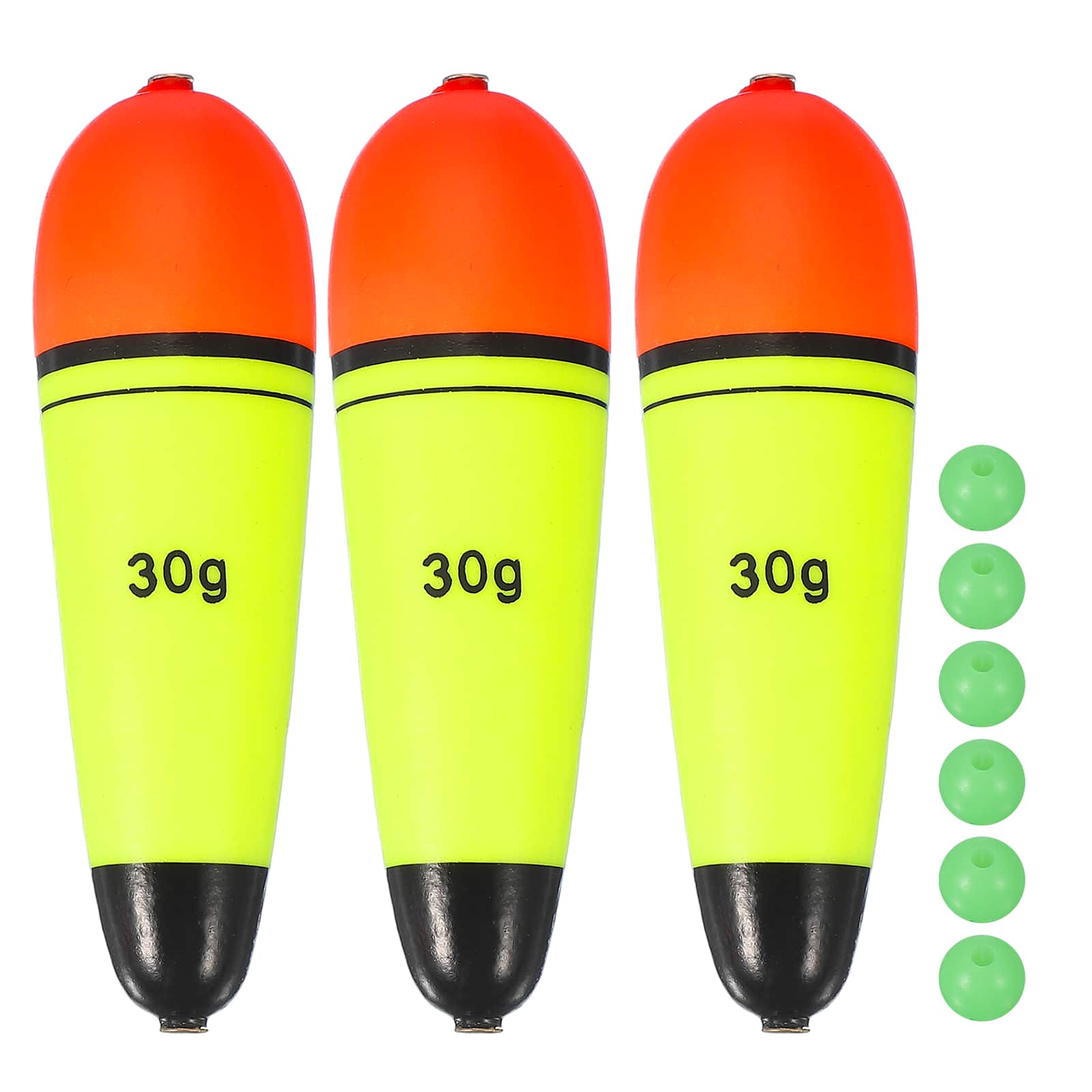 Unique Bargains - Fishing Slip Bobbers, EVA Foam Slip Floats with Beads, 1.1 oz Floatage & 3pcs - Fits Perch/Carp/Bass, Salt/Freshwater - Red, Yellow price history on PriceWatchPro