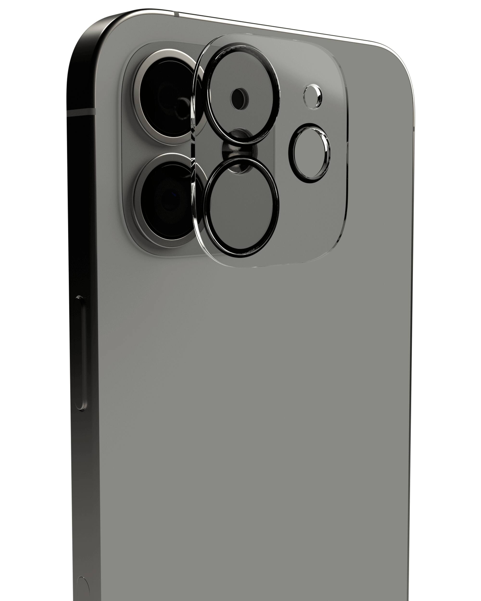 Alt View 4. Casper - Casper Camera Lens Protector Compatible For iPhone 12 - Crystal Full Cover - Clear/Transparent.