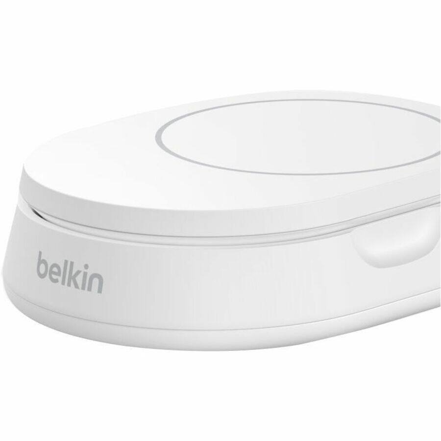 Alt View 6. Belkin - Belkin BoostCharge Pro Convertible Magnetic Wireless Charging Stand with Qi2 15W - For Qi2-enabled Device, iPhone - White.