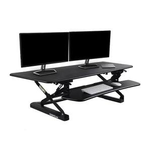 Back. FlexiSpot - FlexiSpot 47"W Manual Sit-Stand Desk Converter, Black - Black.