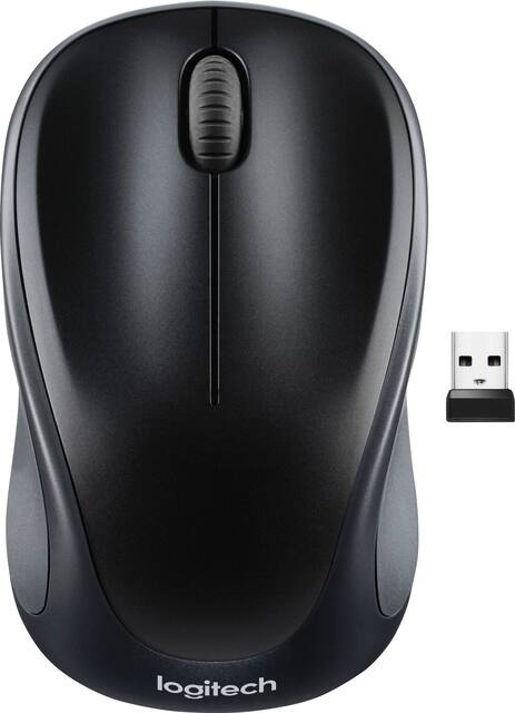 Logitech - M317 Wireless Optical Mouse - Wireless - Black