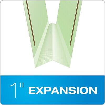 Alt View 3. Pendaflex - Reinforced Pressboard Classification Folder, 1" Expansion, Letter Size, Light Green, 25/Box  - Light Green.