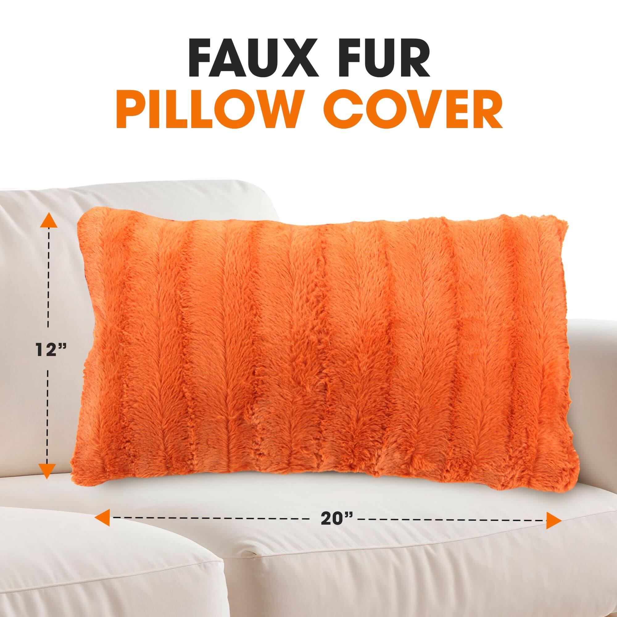 FAUX FUR PILLOW COVER

12"  
20"
