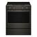 Front. KitchenAid - KitchenAid - 5.3 Cu. Ft. Smart Slide-In Electric Range with Two Even-Heat Hyper Elements - Stainless Steel - Black Ore.