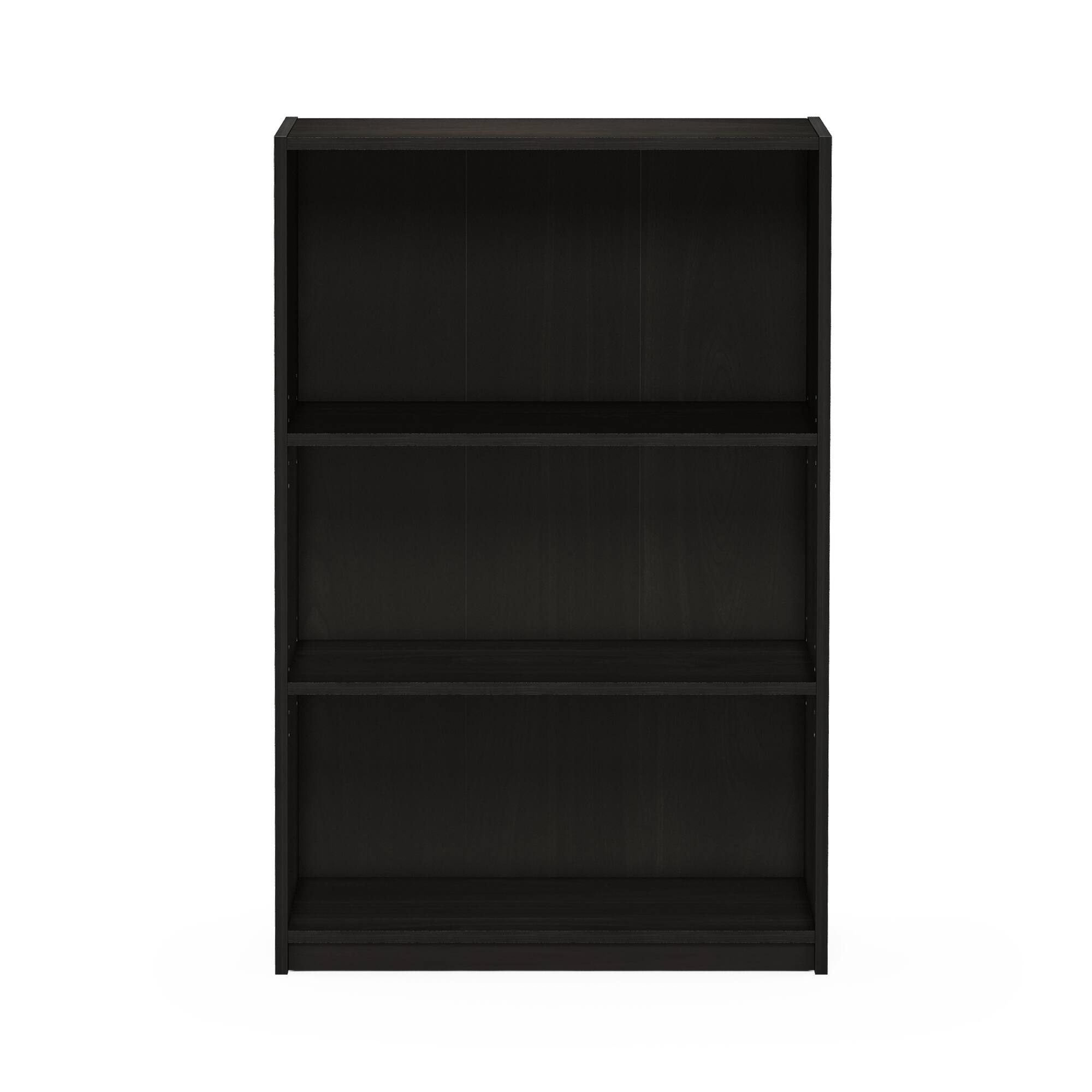 Alt View 1. Furinno - JAYA Simple Home 3-Tier Adjustable Shelf Bookcase - Espresso.