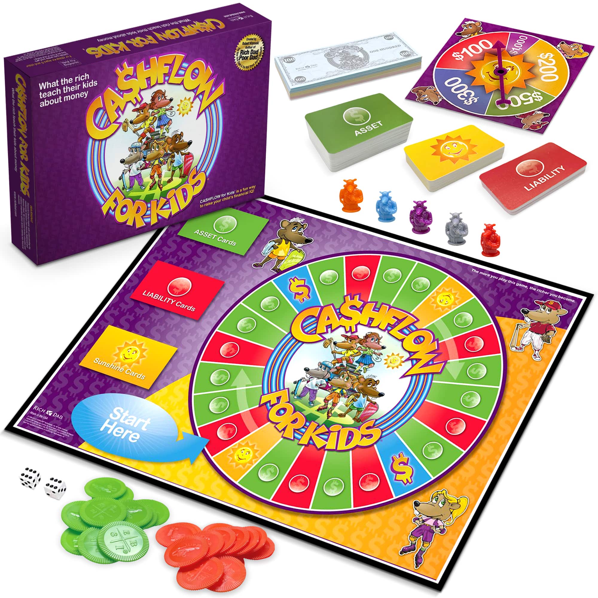 Rich Dad - CASHFLOW for Kids, Educational Board Game for Ages 6 and UP - Purple price history on PriceWatchPro