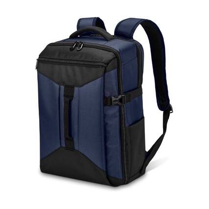 Front. Circus Cirle - Circus Cirle Durable Travel Backpack With Multiple Compartments - Blue.