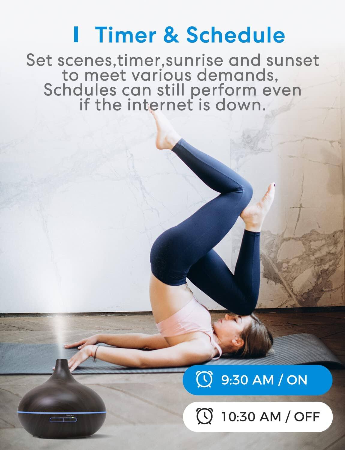 I Timer & Schedule

Set scenes, timer, sunrise and sunset to meet various demands, Schedules can still perform even if the internet is down.

9:30 AM / ON

10:30 AM / OFF