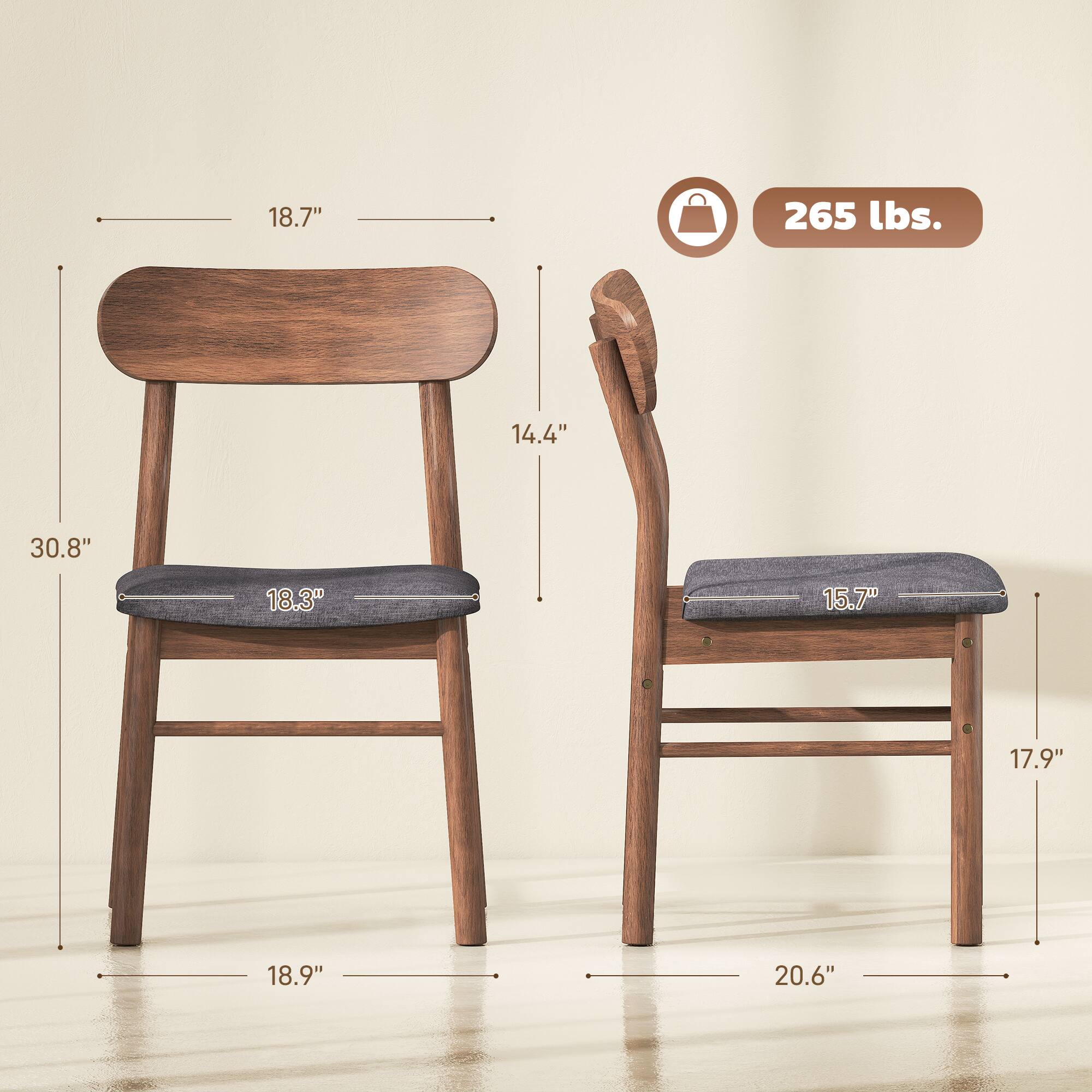 18.7" 265 lbs. 14.4" 30.8" 18.3" 15.7" 17.9" 18.9" 20.6"