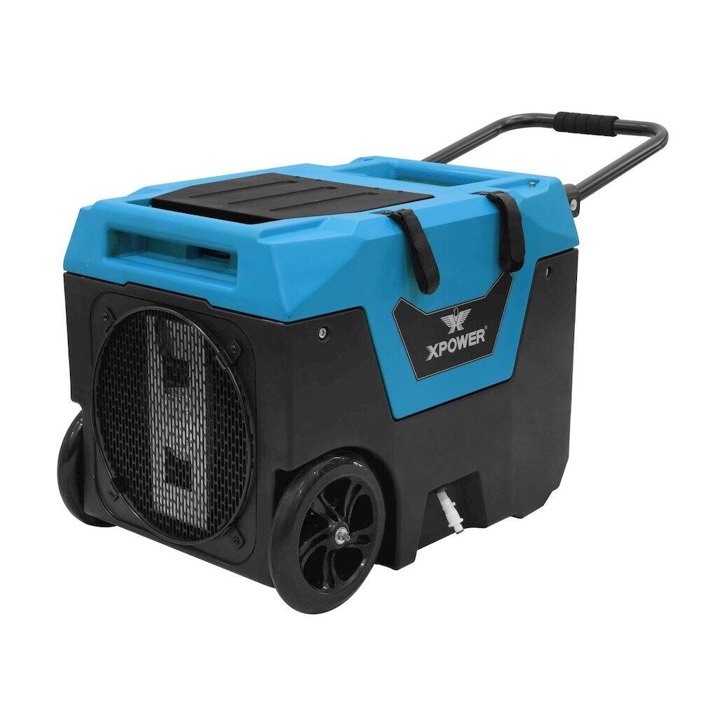 Back. XPOWER - Pint Bluetooth LGR Commercial Dehumidifier with Auto Purge Pump - Blue.