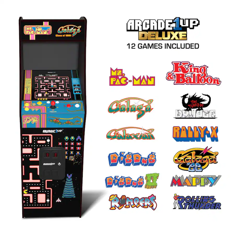 Sure Pac Class of '81 Ms. Pac Man /Galaga Deluxe Arcade Machine MSP-A-303611 ...