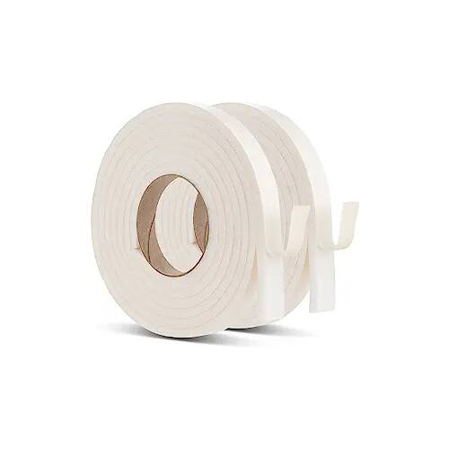 Front. Home Intuition - Door Draft Stopper for Cold Air – Winter Insulation with Strong Adhesive, Weather Stripping for Door seal - Low Density.